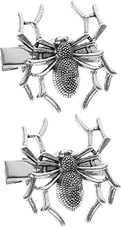 DEARMAMY 2 Piezas Horquillas de Halloween Accesorios para Cabello con Diseño de Pinzas Gothic para Niñas y Mujeres Decoración de Fiesta y Cosplay