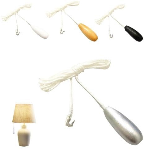 Lot de 4 interrupteurs à tirette avec cordon pour lampe de bureau