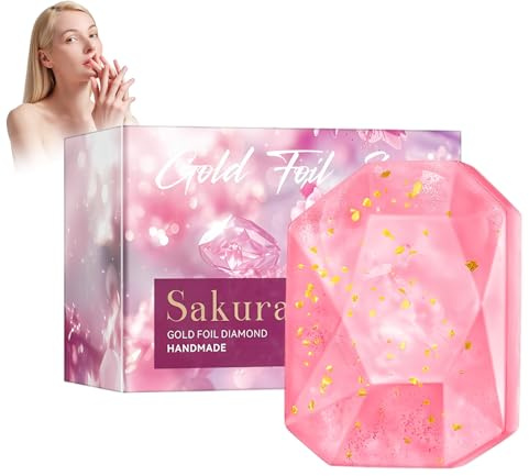 Pastilla De Jabón De Flor De Cerezo 100g, Jabón Sólido De Cerezo, Jabón Esencial, Esenciales Repara Y Hidrata, Suavizante, Tono De Piel Uniforme, Natural, Barra de loción corporal