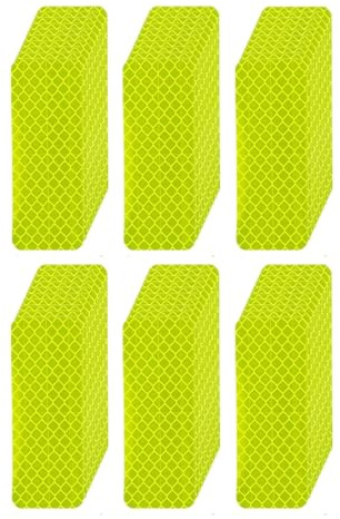 60 Pcs Reflective Stickers, High Visibility Night Safety Tape, Adhesive Warning Reflectors for Car Bike Motorcycle Helmet Mailbox