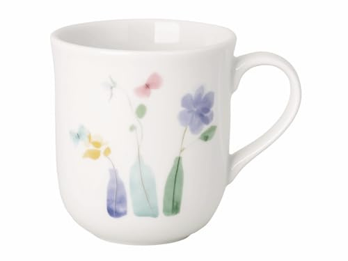 Hutschenreuther Frühlingsgrüsse Blumenvase Becher mit Henkel 0,4l