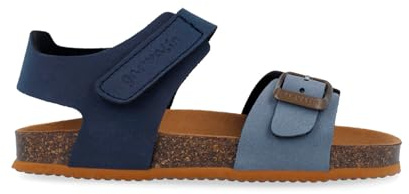 Garvalín Bio Freizeitsandalen für Kinder, Grau, Marineblau A089, 21 EU