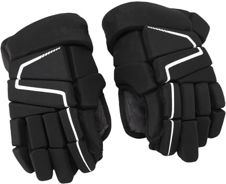 HERCHR Sports Hockey Gloves Youth Adult Sports Street Ice Hockey Gloves 9 to 14inch Nylon EVA Foam Protective Breathable Roller Fanhockey Equipment (14inch)