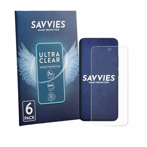 Savvies 6 Stück Schutzfolie für Oppo F33 Pro Displayschutz-Folie Ultra-Transparent