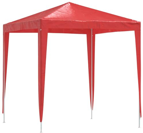 vidaXL Party-Zelt 200 x 200 x 240 cm Rot PE und Stahl