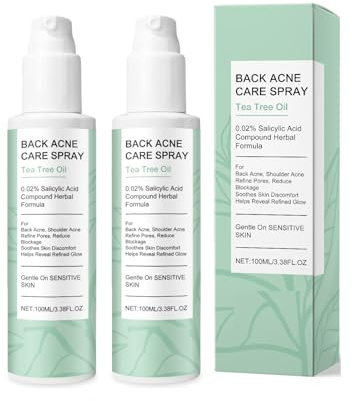 Salicylic Acid & Tea Tree Oil Body Care Spray (100ml) — Oil Control, Hydration, Pore Unclogging, Soothing & Brightening — Suitable for Back, Shoulders, Neck, and Entire Body