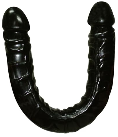You2Toys Doppel-Dildo- flexibler Dildo mit zwei Enden, Double Dong für Frauen, Männer und Paare, in Schwarz