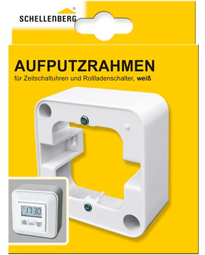 Schellenberg 20006 Aufputz-Rahmen 1-fach für Steuerelemente, 81 x 81 x 31 mm