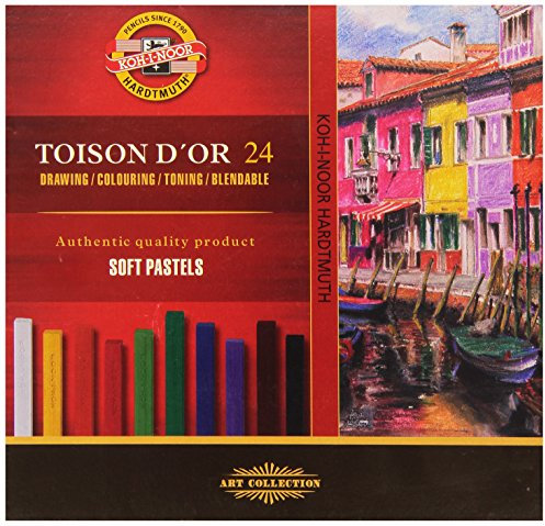 KOH-I-NOOR TOISON D'OR 8584 Künstlerpastellkreide, weich, 24 Stück