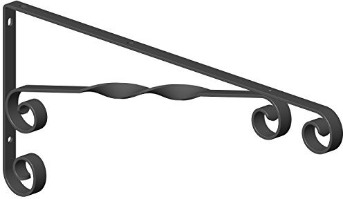 Element System 18133-00219 Regalkonsole Jasmin/Regalträger / 2 Stück / 2 Größen / 2 Farben/schwarz / 150 x 350 mm, 150x350 mm