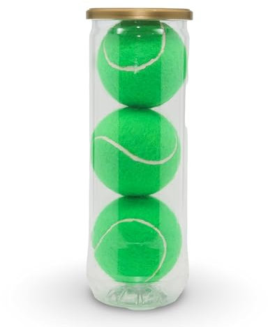 Price Tube Tennisbälle, Typ 2, hergestellt in Großbritannien, grün, 1 x 3 Green balls