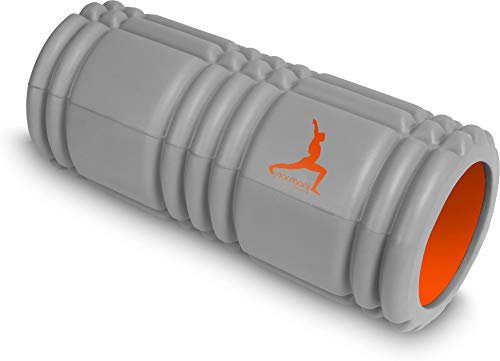 Fitnessrolle Faszienrolle zur Selbst-massage Massagerolle Foam Roller Yoga-Rolle mit aktivierender Oberflächenstruktur Farbe Grau