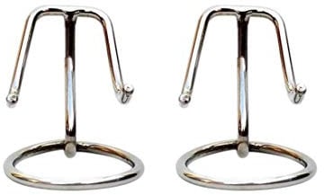 Herzförmiger Urnen-Ständer, mit Messing-Finish silber