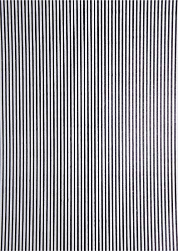 Netuno 5 Blatt Deko-Papier mit Muster 180 x 250 mm 150g Bastelpapier Perlmutt-Weiß geprägt mit Streifen in Schwarz Designpapier für Einladungskarten Hochzeit Taufe Weihnachten Dekorationen