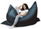 sunnypillow XL Sitzsack, Riesensitzsack Outdoor & Indoor 100 x 150 cm mit 140L Styropor Füllung Sessel für Kinder & Erwachsene Sitzkissen Sofa Beanbag viele Farben und Größen zur Auswahl Schwarz