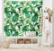 ABAKUHAUS Blatt Wandteppich, Watercolored Banana Tree aus Weiches Mikrofaser Stoff Waschbar ohne Verblassen Digitaldruck, 150 x 110 cm, Grün Dunkelgrün