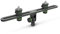 Gravity MS STB 01 PRO - Stereo- Mikrofonschiene mit stufenloser Einstellung, 60 bis 290 mm, schwarz
