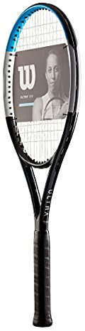 Wilson Tennisschläger Ultra Team V3.0, Freizeitspieler, Geometrie und Kraft, Schwarz/Silber/Blau, WR046210U3