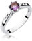 Damen Ring 585 14k Gold Weißgold echt Amethyst Edelstein Diamanten Brillanten