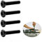 M6 x 30 mm Soporte de pared negro para TV Phillips tornillos para Samsung Philips, Sony, Toshiba, LG, TV, JVC