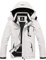GEMYSE Herren Wasserdichte Berg-Skijacke Winddichte Fleece Outdoor-Winterjacke mit Kapuze (Weiß 01,2XL)