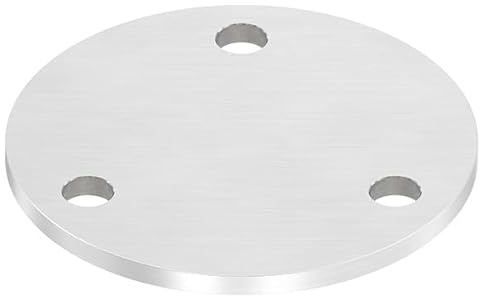 FeNau - Ankerplatte - Maße: Ø 120x6 mm - mit 3 Bohrungen Ø 11 mm - aus Edelstahl: V2A - mit 3 Bohrungen Ø 11 mm