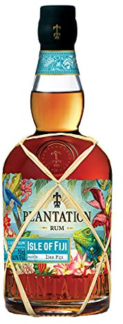 PLANTATION RUM - Isle of Fiji - Rhum Vieux Ambré - Origine : Îles Fidji - Notes de Fruits exotiques & Vanille - 40% Alcool - 70 cl, 700 milliliters