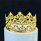 Vintage Prinzessin Krone Kuchen Topper Dekoration für Jungen Mädchen Kuchen Dekorationen für Hochzeit (Gold)