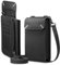 Spigen Valentinus Sac à bandoulière pour téléphone portable Compatible avec tous les téléphones portables jusqu'à 6,8 pouces Porte-monnaie Porte-cartes - Noir