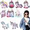 9 Stück Aufbügelflicken Einhorn, Patches Zum Aufbügeln Kinder, für DIY Kleidung Bügel Flicken