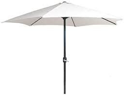 PARASOL BLANCO 3 METROS TUBO 38 MM ALTO 245