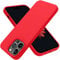 OTOFLY for iPhone 14 Pro Max Case Magnetic Silicone Shockproof Slim Thin Phone Case 6.7 inch (Red)