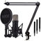 Rode NT1 5th Generation XLR USB Studio Condenser Microphone Black + Keepdrum MS138 BK Microphone Arm Table Tripod Black