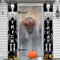 Halloween Trick or Treat Türbanner, Totenkopf Party Deko, Willkommens Veranda Schild für Tor, Garten, Haustür, Zuhause - Outdoor Party Dekoration