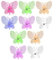 Gartenpflanzen-Stütz-Clips, Schmetterling, Kunststoff, für Orchideen, Ranken, Blumen, 10 Stück