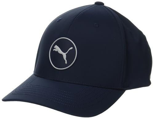 pumagolf Herren Circle Cat Tech Cap Verschluss, tiefes Marineblau, Einheitsgröße