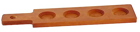 IMIKEYA 1 Pièce 4 Porte-gobelet sous-Verres pour Table Plateau de de Whisky bières Costume sous- Bar 4 Trous Plateau de Rangement pour Tasse à vin poignée Base Serveur
