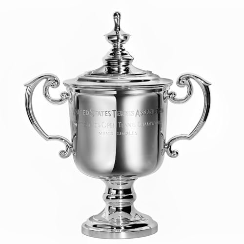 YYDSTES Nachbildung der US Open Tennis-Herren Einzel Champion Trophäe, Challenge Cup Meisterschafts Trophäen Tennis Fan Heimdekoration Sammlerstücke Display Ornamente Kunstharz