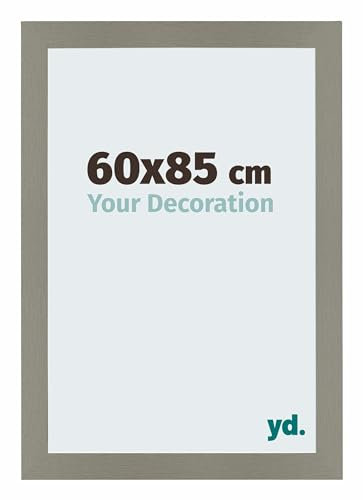 yd. Your Decoration - Cadre 60x85 cm - Cadres Photo en MDF Avec Verre acrylique - Anti-Reflet - Anthracite - Cadre Decoration Murale - Mura