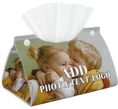 Personalisiertes Design Taschentuchbox - Personalisierter Taschentuchbox mit Foto-Logo-Text - Taschentuchspender Lustig - Tragbarer Taschentuchhalter - Wasserdicht - Für Zuhause Büro Auto