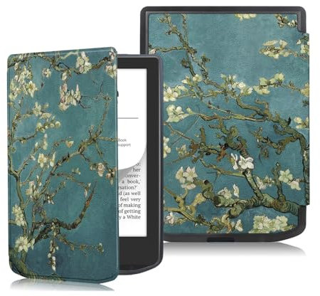 Étui pour Pocketbook Verse/Verse Pro/Verse Color/Vivlio Light/Light HD pour Pocketbook Smart Slim Light - Coque pour liseuse Pocketbook Vivlio Light avec fonction veille/réveil automatique (XH)