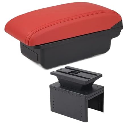 UMIXIRE Für A-UDI A1 Armlehnenbox Autoarmlehnenbox Mittelkonsolen-Aufbewahrungsbox Innenraum-Nachrüstung(A4 No USB)