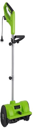 TaNeHaKi spazzaneve elettrico regolabile, 1200 W, spazzaneve con coltello a rullo in nylon, spazzaneve per uso domestico