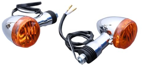 aVDB-moto Paar Vorne Blinker Vordere kompatibel mit SUZUKI INTRUDER 1500 2004-2009, BOULEVARD 650 2004-2012, VZ800 INTRUDER 800 12-16, VZ 1500 BOULEVARD 1500 09-10, VZR Intruder 1800 2006-17 (Orange)