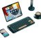 TRyYCB Stylish Wireless Bluetooth Keyboard With Suspension Circle Keycaps Compatible With Laptop Office And PC Compatible with(Black)