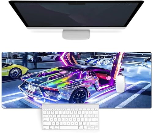 Mouse Mat - 80x30CM Large Mouse Pad, Non-Slip Mousepad for Desk Computer Keyboard Desk Mat with Soft Smooth Surface for Office & Home(Car)