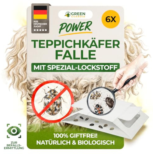 GREEN GUARDIA Lot de 6 pièges à coccinelles avec attractif spécial - Respectueux de l'environnement - Sans produits chimiques - Avec surface adhésive forte, non toxique et sans odeur