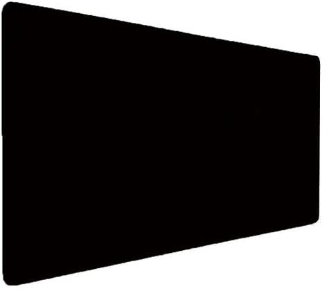 Tapis de Souris noir, Simplicité Tapis de Souris Gamer XXL 1500x800x3mm Étanche Antidérapante Mouse Pad avec Coutures sur Les Bords - sous Main Bureau - Accessoire Bureau, Pour Gamer, PC, Portable W-1