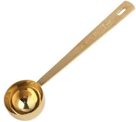 Ritual Scoop Gold Finished Stainless Steel Measuring Spoon,Precision Measuring Spoon for Collagen Supplements, Approximate Measure Coffee Scoop