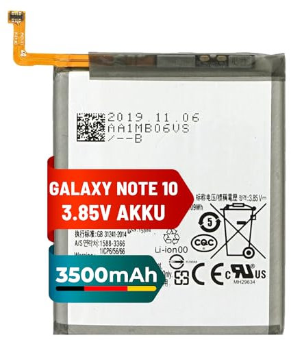 Mpsmobile® Akku für Samsung Galaxy Note 10 | 3400mAh | Ersatzakku für Galaxy Note 10